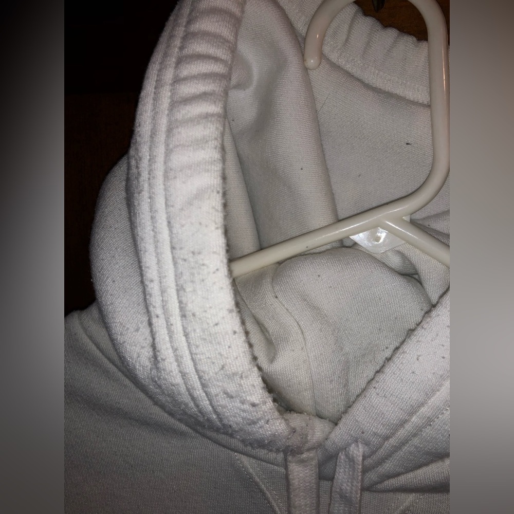 Polo Ralph Lauren white long sleeve cotton/polyester hooded sweatshirt hoodie - Picture 6 of 7